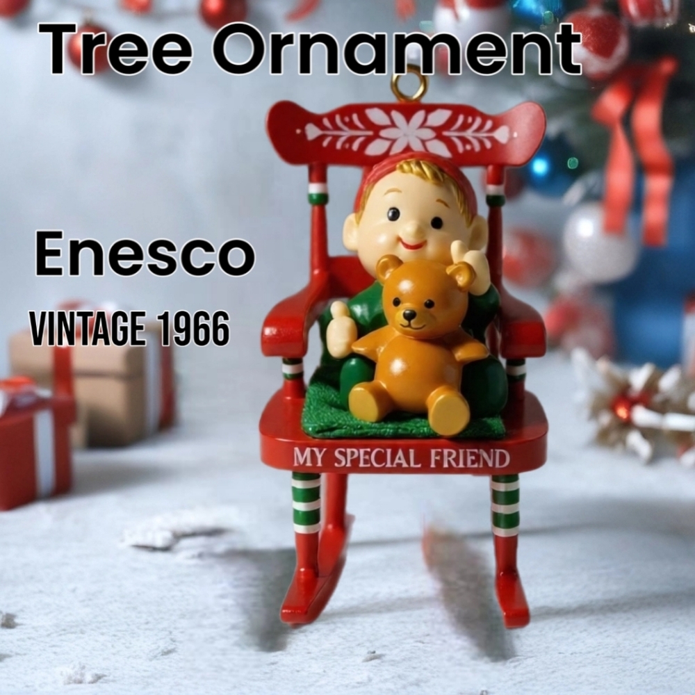 Vintage Enesco My Special Friend  Ornament Christmas Ornament Vintage 1966